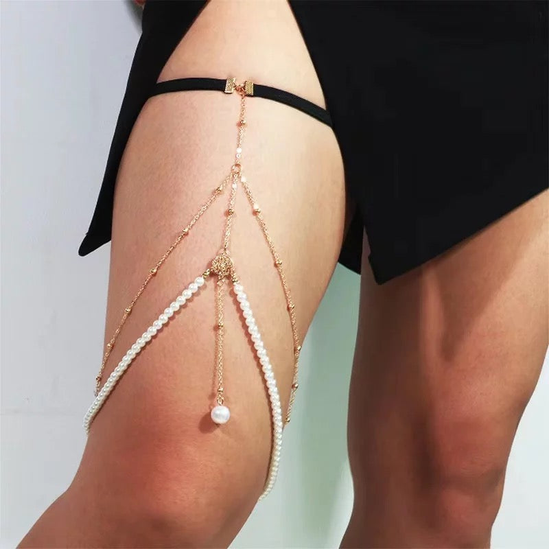 Pearly Thigh Chains